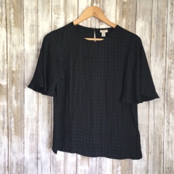 A New Day Black Houndstooth Blouse - Picture 2 of 5